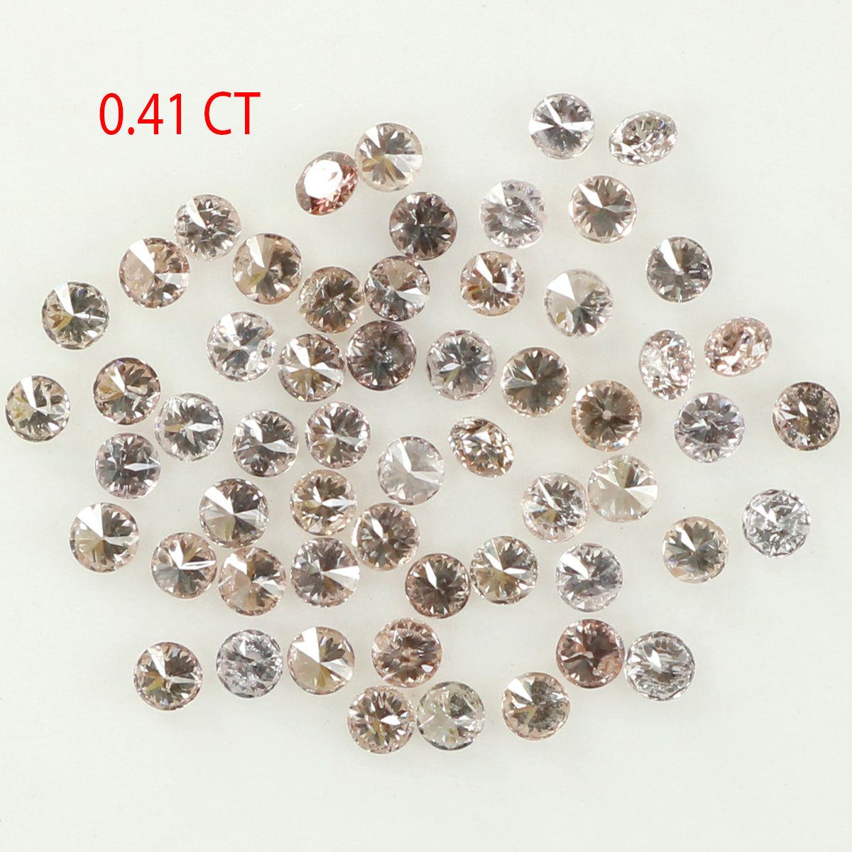 0.41 Ct Natural Loose Round Shape Diamond Pink Color Round Cut Diamond 1.15 MM Natural Loose Pink Color Round Brilliant Cut Diamond LQ818