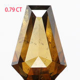 0.79 Ct Natural Loose Diamond, Coffin Cut Diamond, Brown Diamond, Rustic Diamond, Antique Diamond, Real Diamond, Minimal Diamond L374