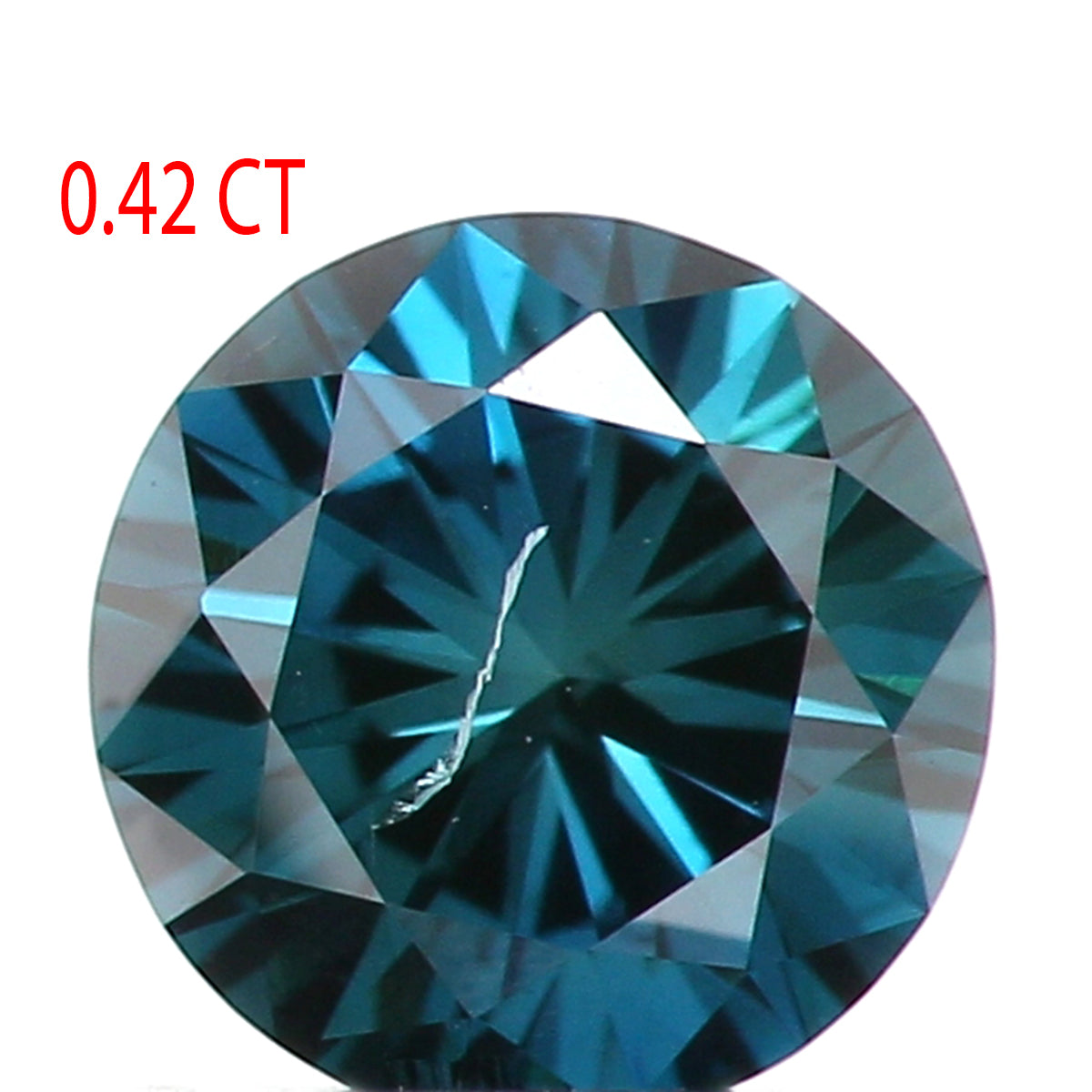 0.42 Ct Natural Loose Round Shape Diamond Blue Round Cut Diamond 4.85 MM Natural Loose Diamond Blue Color Round Brilliant Cut Diamond LQ001