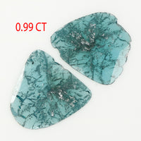 0.99 Ct Natural Loose Diamond, Slice Diamond, Blue Diamond, Polki Diamond, Real Diamond, Diamond Slice, Fancy Diamond, L783