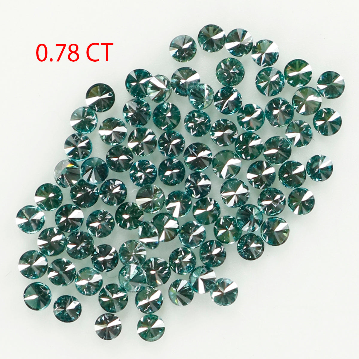 0.78 Ct Natural Loose Round Shape Diamond Blue Color Round Cut Diamond 1.25 MM Natural Loose Blue Diamond Round Brilliant Cut Diamond LQ419