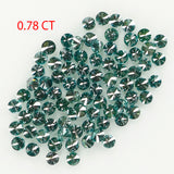 0.78 Ct Natural Loose Diamond, Blue Diamond, Round Diamond, Round Brilliant Cut Diamond, Sparkling Diamond, Rustic Diamond L419