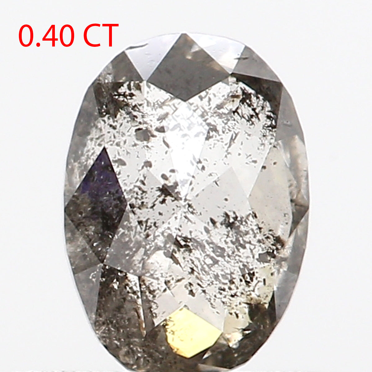 0.40 Ct Natural Loose Oval Shape Diamond Salt And Pepper Oval Cut Diamond 5.30 MM Natural Loose Diamond Oval Shape Rose Cut Diamond LQ422