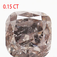 0.15 Ct Natural Loose Diamond, Cushion Diamond, Brown Diamond, Polished Diamond, Real Diamond, Rustic Diamond, Antique Diamond L5477