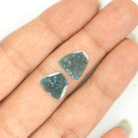 0.99 Ct Natural Loose Diamond, Slice Diamond, Blue Diamond, Polki Diamond, Real Diamond, Diamond Slice, Fancy Diamond, L783