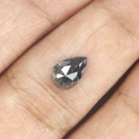 0.86 CT Natural Loose Diamond, Pear Diamond, Black Diamond, Rustic Diamond, Rose Cut Diamond, Pear Cut Diamond, Fancy Color Diamond KDL168
