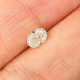 0.57 Ct Natural Loose Diamond, Oval Diamond, Grey Diamond, Antique Diamond, Oval Cut Diamond, Rustic Diamond, Real Diamond, KDL5971