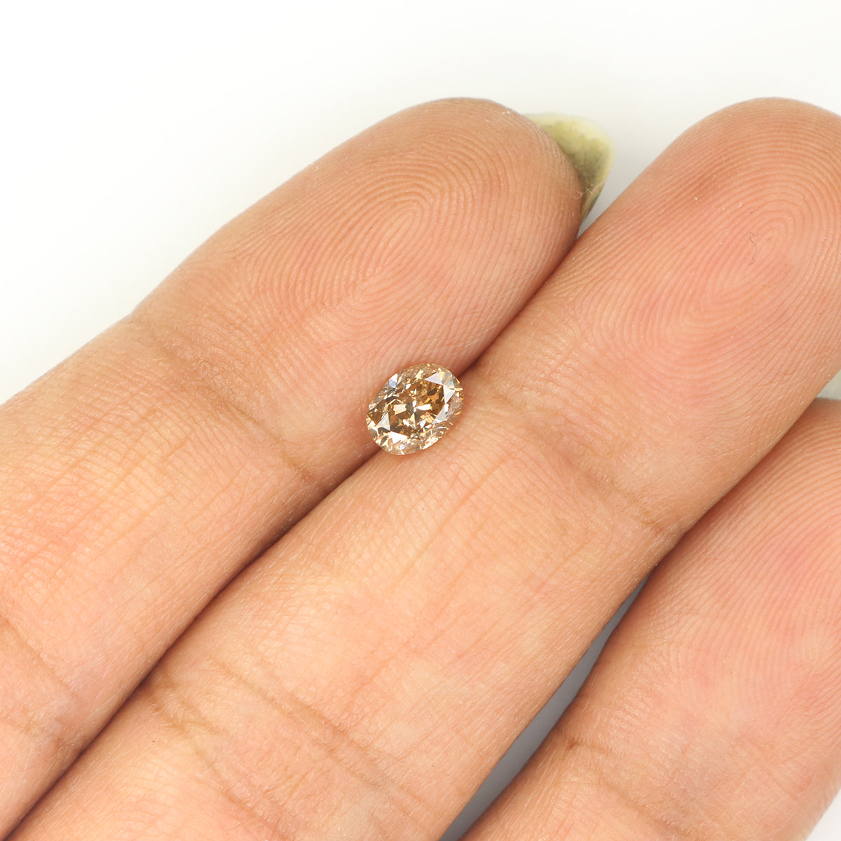 0.38 CT Natural Loose Oval Shape Diamond Brown Color Oval Cut Diamond 5.05 MM Natural Loose Brown Color Oval Brilliant Cut Diamond LQ836