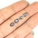 2.06 Ct Natural Loose Diamond, Mix Shape, Salt And Pepper, Black Diamond, Oval Diamond, Emerald Diamond, Coffin Diamond, Grey Diamond, KDL797