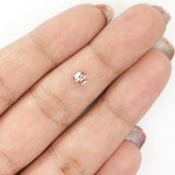 0.34 Ct Natural Loose Diamond, Hexagon Diamond, Brown Diamond, Polished Diamond, Rustic Diamond, Rose Cut Diamond, KR2322