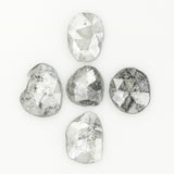 0.94 Ct Natural Loose Diamond, Slice Diamond, Salt And Pepper Diamond, Black Gray Diamond, Polki Diamond, Irregular Diamond, KR2319