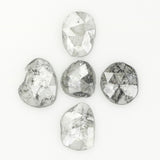 0.94 Ct Natural Loose Diamond, Slice Diamond, Salt And Pepper Diamond, Black Gray Diamond, Polki Diamond, Irregular Diamond, KR2319