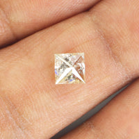 0.64 Ct Natural Loose Diamond, Princess Cut Diamond, Grey Color Diamond, Rose Cut Diamond, Real Rustic Diamond, Antique Diamond KDL9688