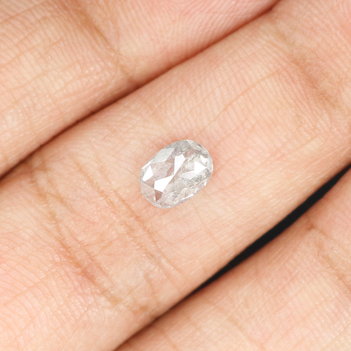 0.66 Ct Natural Loose Oval Shape Diamond Grey Color Oval Cut Diamond 6.00 MM Natural Loose Grey Color Diamond Oval Rose Cut Diamond LQ134