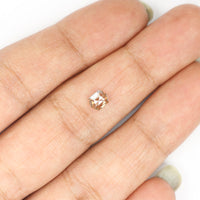 0.44 Ct Natural Loose Diamond, Hexagon Diamond, Brown Diamond, Polished Diamond, Rustic Diamond, Color Diamond, Rose Cut Diamond, L782
