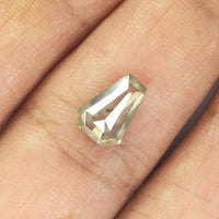 1.43 CT Natural Loose Diamond, Coffin Diamond, Grey Diamond, Yellow Diamond, Rose Cut Diamond, Coffin Cut Diamond, Fancy Color Diamond KDL387