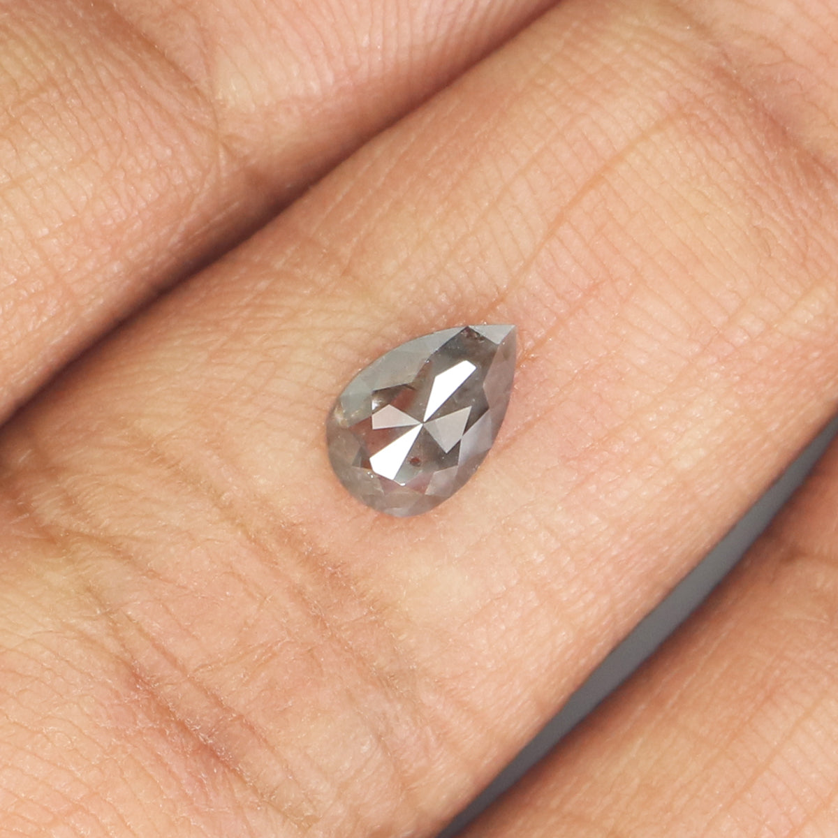 0.55 CT Natural Loose Pear Shape Diamond Brown Color Pear Shape Diamond 6.40 MM Natural Loose Brown Diamond Pear Rose Cut Diamond QL9598