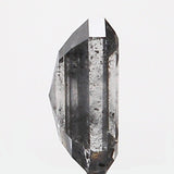 0.65 Ct Natural Loose Diamond, Emerald Cut Diamonds, Salt and Pepper Diamond, Rose Cut Rustic Diamond, Radiant Diamond, KDL9579