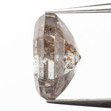 0.63 Ct Natural Loose Diamond, Hexagon Diamond, Salt and Pepper Diamond, Hexagon Cut Diamond, Polished Diamond, Rose Cut Diamond KDL9618