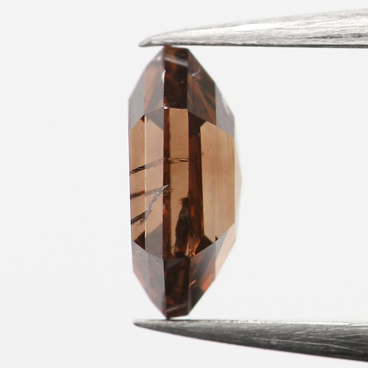 0.37 CT Natural Loose Hexagon Shape Diamond Brown Color Hexagon Shape Diamond 5.30 MM Natural Brown Color Hexagon Rose Cut Diamond QK2317