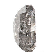 0.89 CT Emerald Cut Diamond, Salt And Pepper Diamond, Natural Loose Diamond, Black Diamond, Grey Diamond, Antique Rose Cut Diamond KDL020