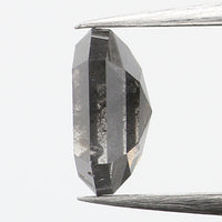 0.80 Ct Natural Loose Diamond, Hexagon Diamond, Salt and Pepper Diamond, Black Gray Diamond, Polished Diamond, Rose Cut Diamond, KDL637