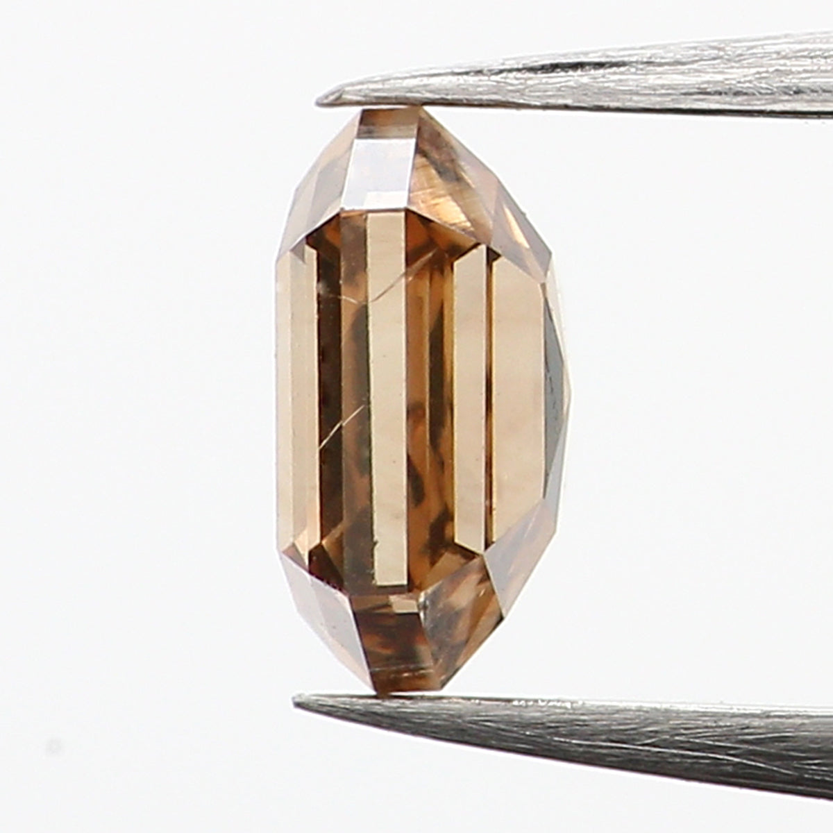 0.51 Ct Natural Loose Diamond, Hexagon Diamond, Brown Diamond, Polished Diamond, Rustic Diamond, Color Diamond, Rose Cut Diamond, KDL655