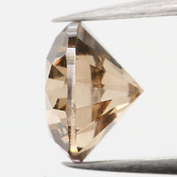 0.86 Ct Natural Loose Diamond, Brown Diamond, Round Diamond, Round Brilliant Cut Diamond, Sparkling Diamond, Rustic Diamond KDL635