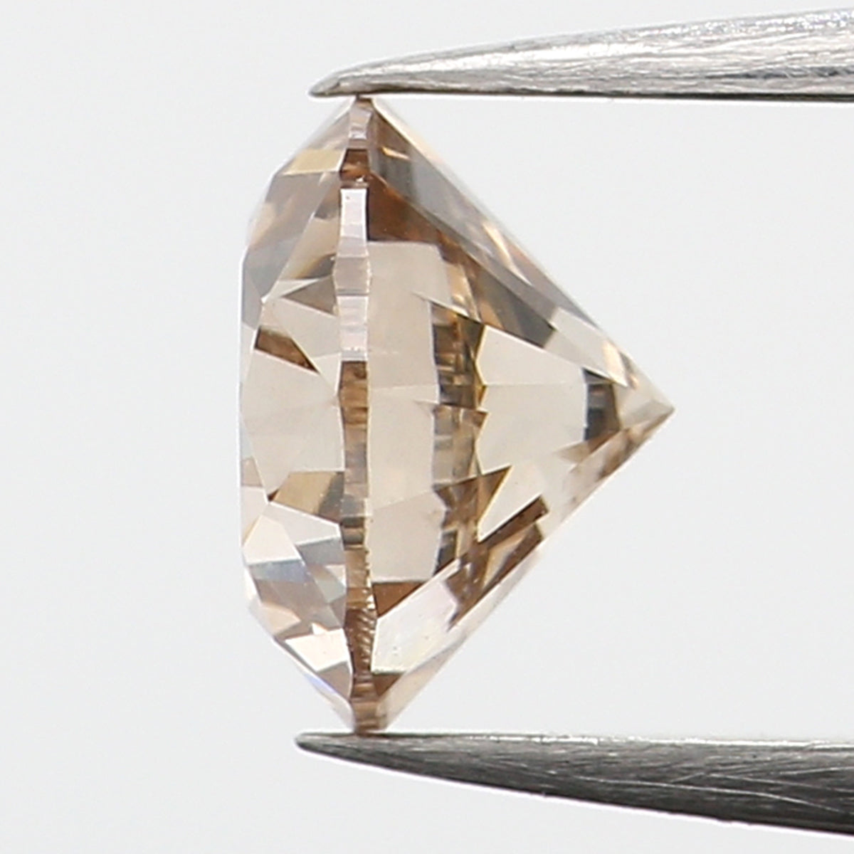 0.62 Ct Natural Loose Round Shape Diamond Brown Color Round Diamond 5.20 MM Natural Loose Brown Diamond Round Brilliant Cut Diamond QL628