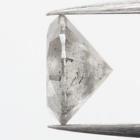 1.03 Ct Natural Loose Diamond, Grey Diamond, Round Diamond, Round Brilliant Cut Diamond, Sparkling Diamond, Rustic Diamond L623