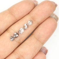 0.94 Ct Natural Loose Diamond, Slice Diamond, Salt And Pepper Diamond, Black Gray Diamond, Polki Diamond, Irregular Diamond, KR2319