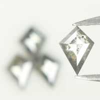 0.74 CT Kite Cut Diamond, Salt And Pepper Diamond, Natural Loose Diamond, Black Diamond, Grey Diamond, Geometric Rose Cut Diamond, KDL739