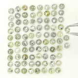 2.68 Ct Natural Loose Diamond, Round Rose Cut Diamond, Grey Diamond, Yellow Diamond, Rose Cut Diamond, Rustic Diamond, Real Diamond L092