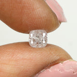 0.51 Ct Natural Loose Diamond, Cushion Diamond, Faint Pink Diamond, Polished Diamond, Real Diamond, Rustic Diamond, Antique Diamond L5761