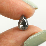 0.86 CT Natural Loose Diamond, Pear Diamond, Black Diamond, Rustic Diamond, Rose Cut Diamond, Pear Cut Diamond, Fancy Color Diamond KDL168