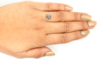 2.21 Ct Natural Loose Diamond, Cushion Diamond, Gray Diamond, Polished Diamond, Rose Cut Diamond, Rustic Diamond, Antique Diamond KDL458