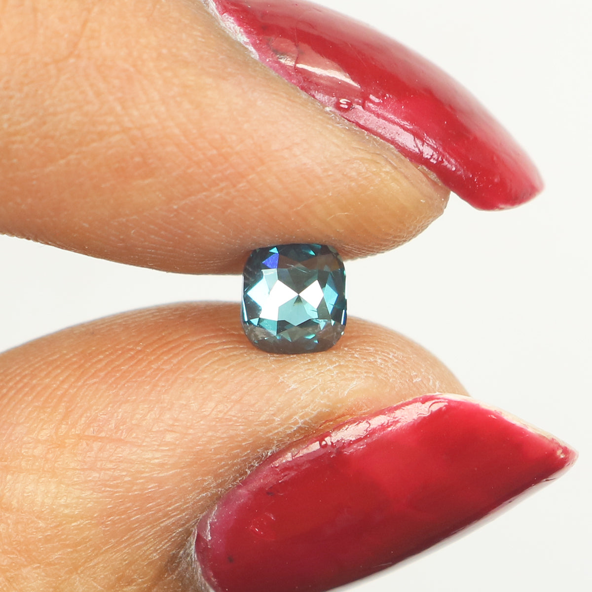 0.45 CT Natural Loose Cushion Shape Diamond Blue Color Cushion Cut Diamond 4.70 MM Natural Loose Diamond Cushion Rose Cut Diamond LQ9743