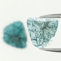 0.99 Ct Natural Loose Diamond, Slice Diamond, Blue Diamond, Polki Diamond, Real Diamond, Diamond Slice, Fancy Diamond, L783