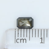 0.68 Ct Natural Loose Diamond Emerald Brown Color SI1 Clarity 5.90 MM KDL8902