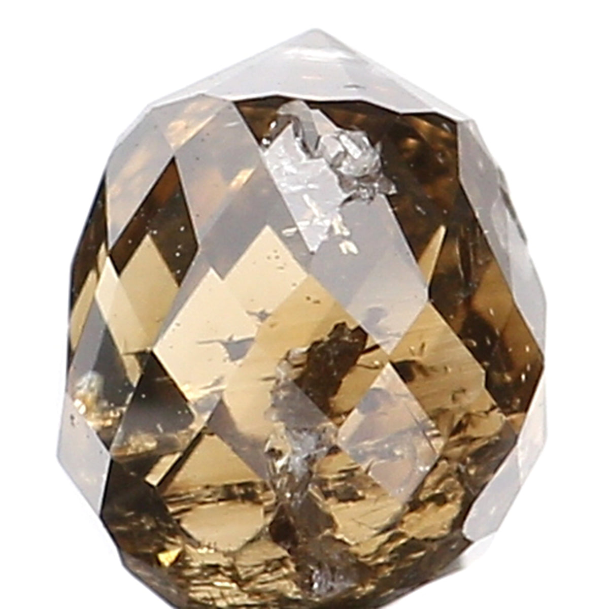 0.75 Ct Natural Loose Diamond, Briolette Diamond, Brown Diamond, Briolette Cut Bead Diamond, Polished Diamond, Faceted Diamond L126
