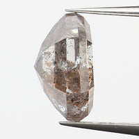0.63 Ct Natural Loose Diamond, Hexagon Diamond, Salt and Pepper Diamond, Hexagon Cut Diamond, Polished Diamond, Rose Cut Diamond KDL9618