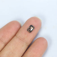 0.68 Ct Natural Loose Diamond Emerald Brown Color SI1 Clarity 5.90 MM KDL8902