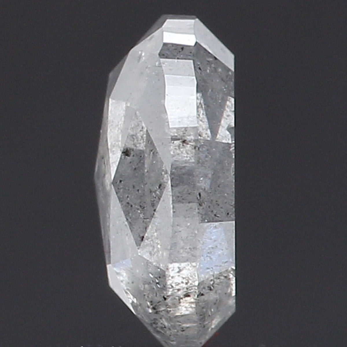 0.66 Ct Natural Loose Oval Shape Diamond Grey Color Oval Cut Diamond 6.00 MM Natural Loose Grey Color Diamond Oval Rose Cut Diamond LQ134