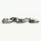 1.22  CT Natural Loose Diamond, Pear Cut Diamond, Salt and Pepper Diamond, Black Diamond, Grey Diamond, Real Galaxy Rose Cut Diamond, KDL752