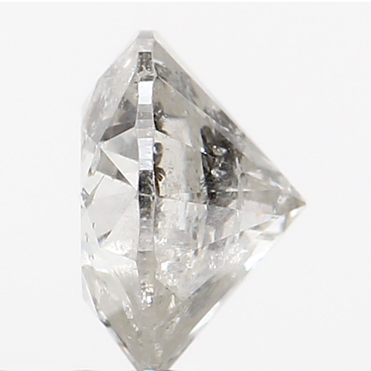 0.80 CT Natural Loose Round Shape Diamond Salt And Pepper Round Diamond 5.80 MM Natural Black Grey Color Round Brilliant Cut Diamond LQ5568