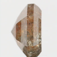 0.70 CT Natural Loose Diamond Hexagon Brown Salt And Pepper Color 5.70 MM KDL9362