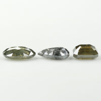 1.25 Ct Natural Loose Diamond, Mix Shape, Black Diamond, Pear Diamond, Emerald Diamond, Oval Diamond, Rustic Diamond KDL005