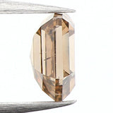 0.44 Ct Natural Loose Diamond, Hexagon Diamond, Brown Diamond, Polished Diamond, Rustic Diamond, Color Diamond, Rose Cut Diamond, L782