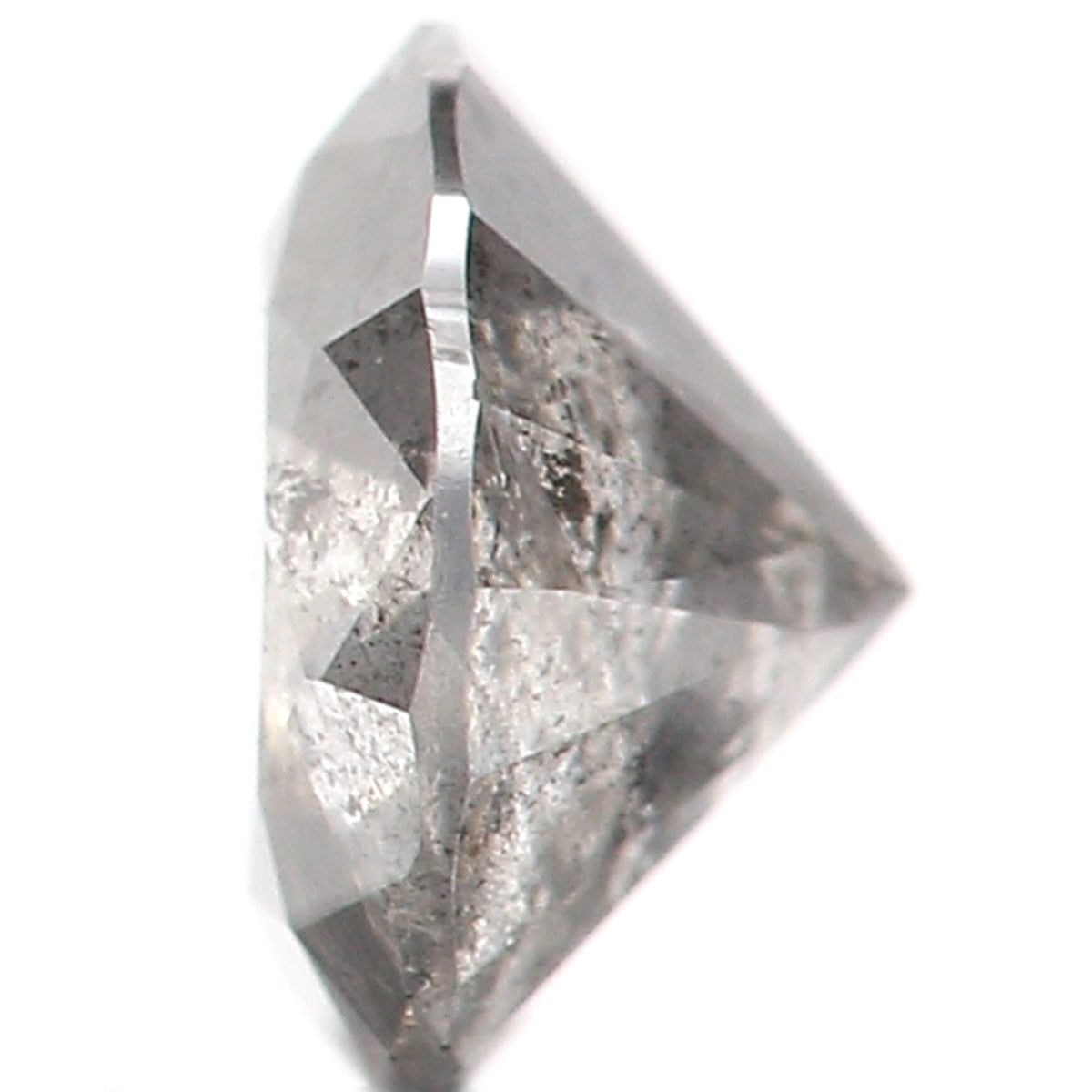 0.45 CT Natural Loose Round Shape Diamond Salt And Pepper Round Diamond 4.90 MM Natural Black Gray Color Round Brilliant Cut Diamond LQ036