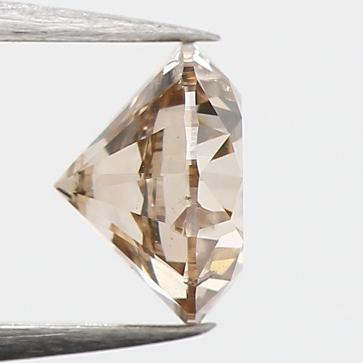0.62 Ct Natural Loose Round Shape Diamond Brown Color Round Diamond 5.20 MM Natural Loose Brown Diamond Round Brilliant Cut Diamond QL628